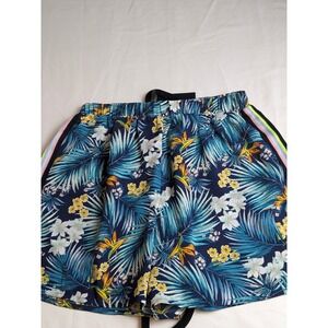 Truly Me by Sara Sara Girls Tropical Leaf Floral Print Shorts Size 16 Rainbow